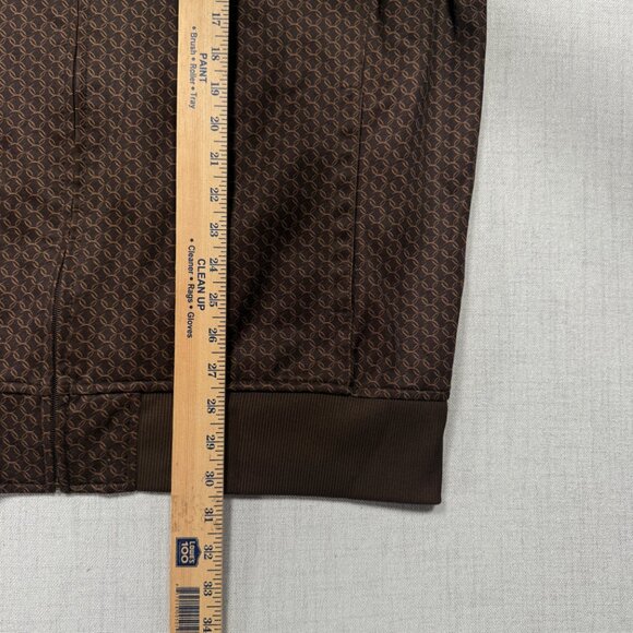 ENYCE Zip Track Jacket Brown Monogram Logo Full Zip Retro Style Size XXL - Picture 13 of 16
